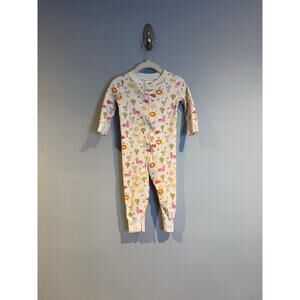 Hanna Andersson Organic Cotton Zip Sleeper Circus Animal Print 9–18 Months